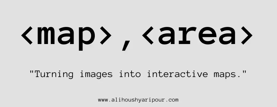 Visual representation of the map and area HTML tags.